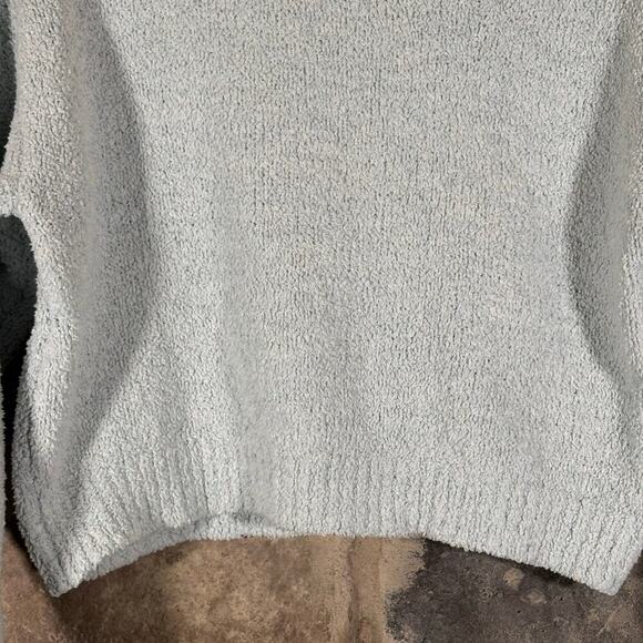 Forever 21 Sweater Woman's Medium Light Blue Fuzzy Warm Winter Pastel Coastal - Picture 3 of 12